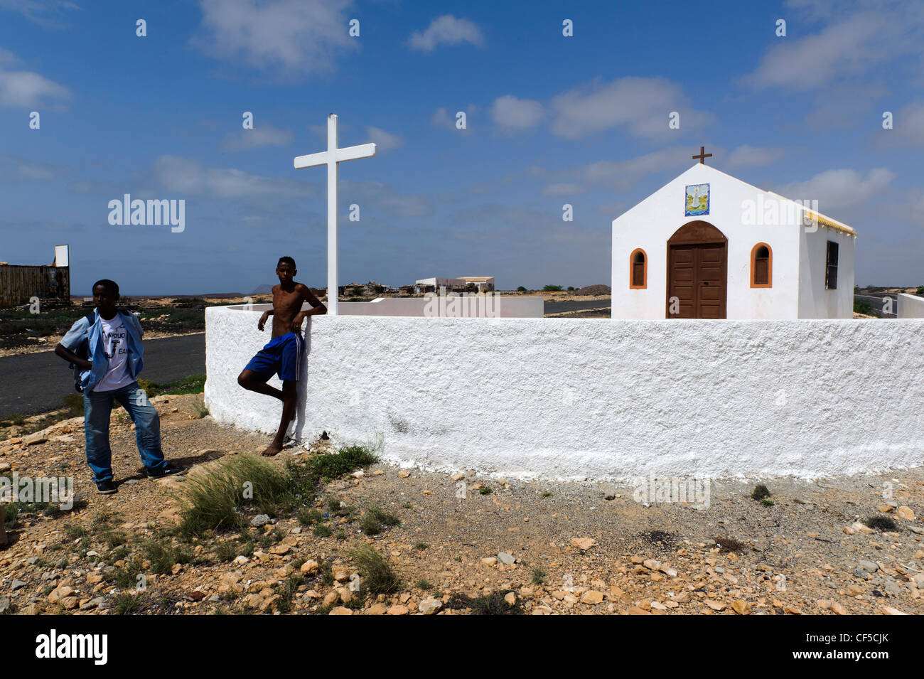 Chapelle Nossa Senhora de Fátima, Sal, Cap-Vert, Afrique Banque D'Images