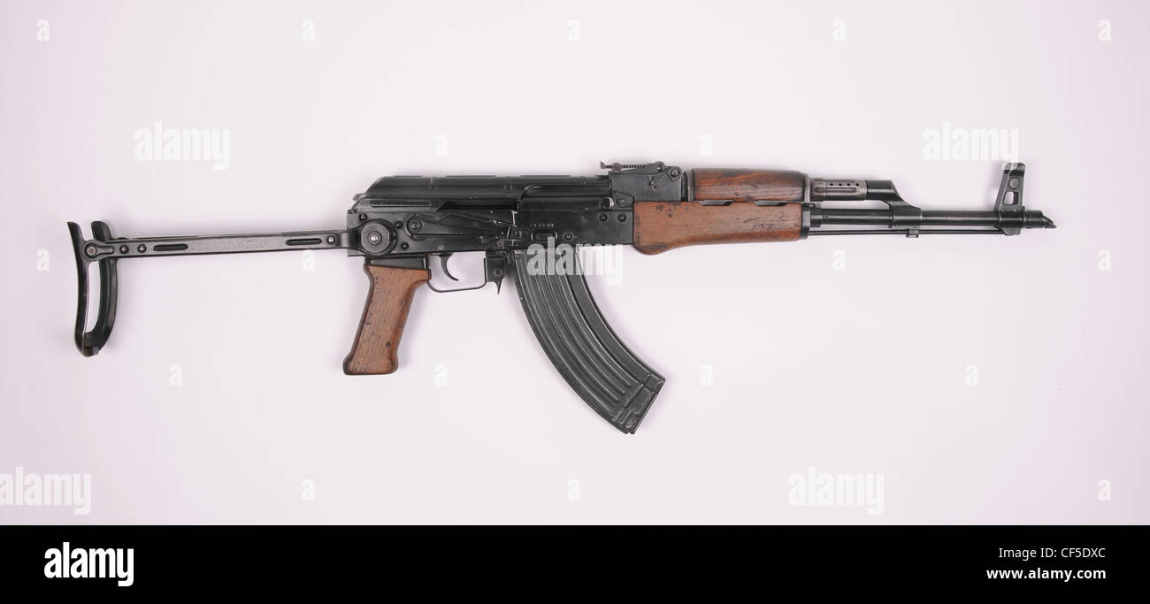 Fusil d'assaut AK63 hongrois, une copie de l'AKMS Russe Banque D'Images