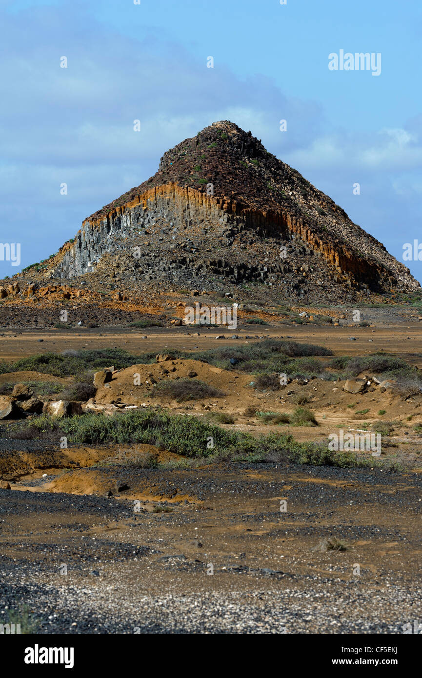 De Acucar Morrinho volcan, l'île de Sal, Cap-Vert, Afrique Banque D'Images