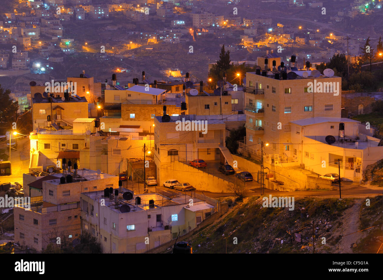 Le village arabe de Jérusalem, Israël. Banque D'Images