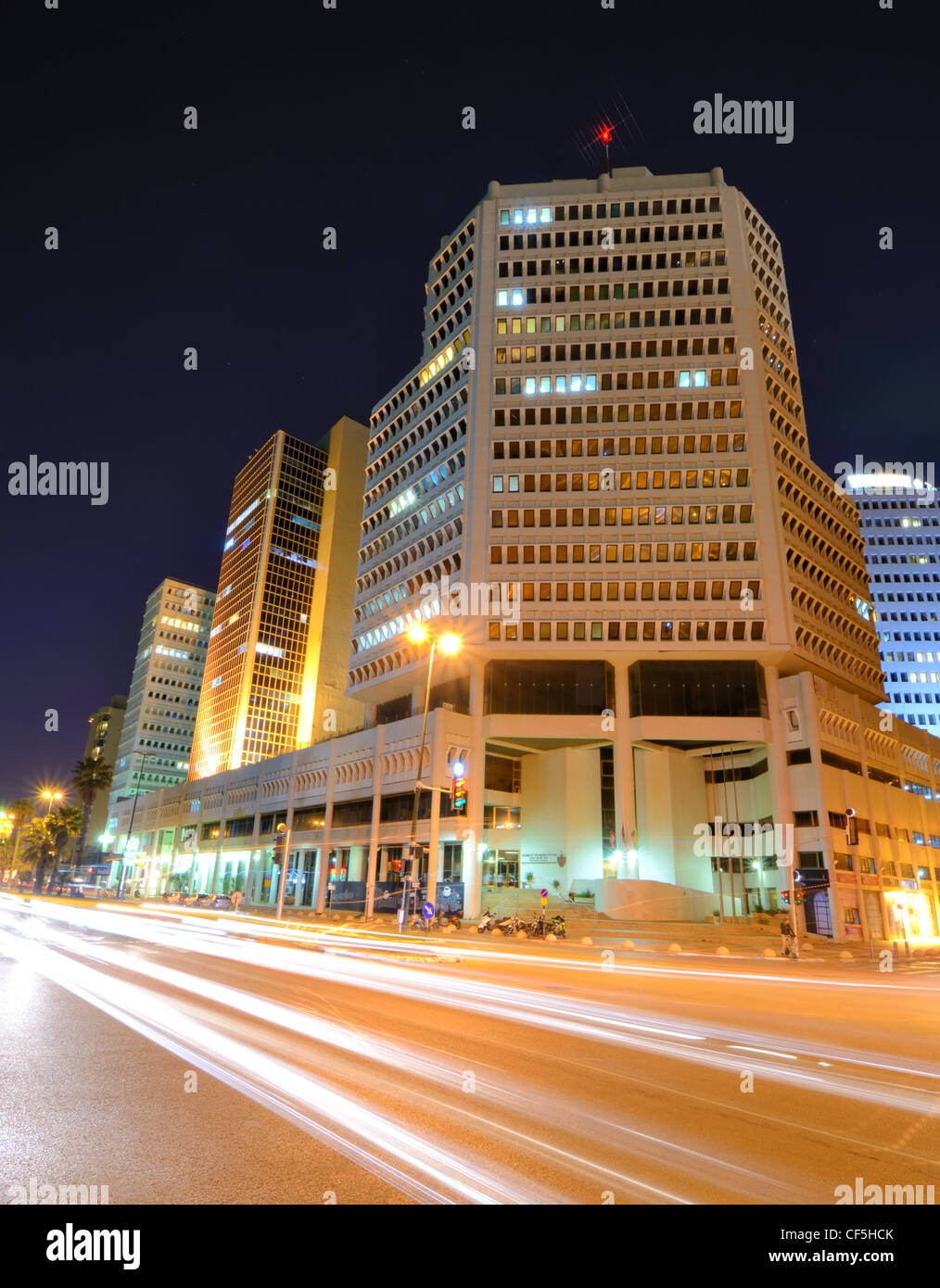 Skyline de Tel Aviv, Israël. Banque D'Images