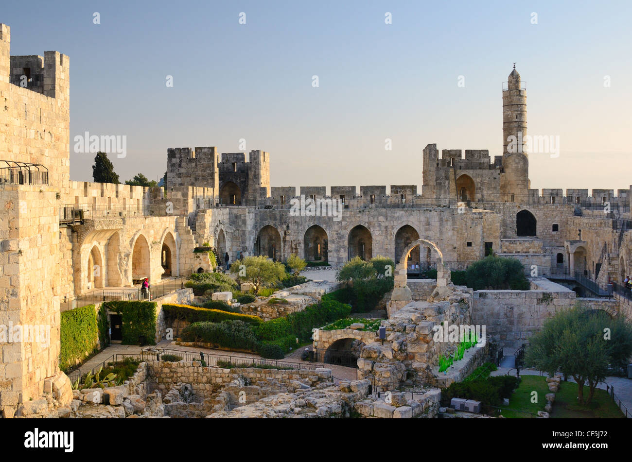 Tour de David à Jérusalem, Israël Banque D'Images