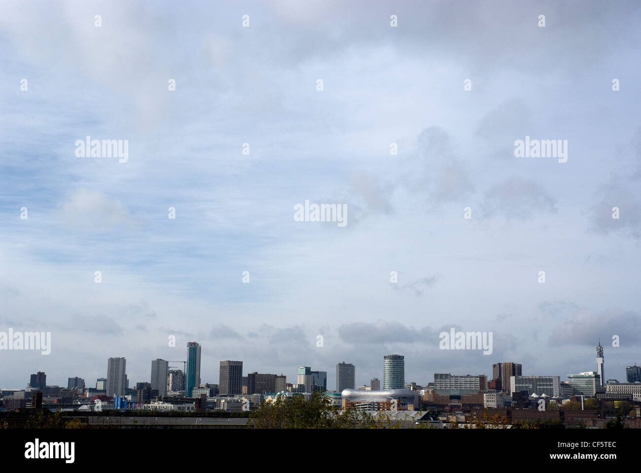 Le Birmingham City skyline, souvent appelée la deuxième ville du Royaume-Uni". Banque D'Images