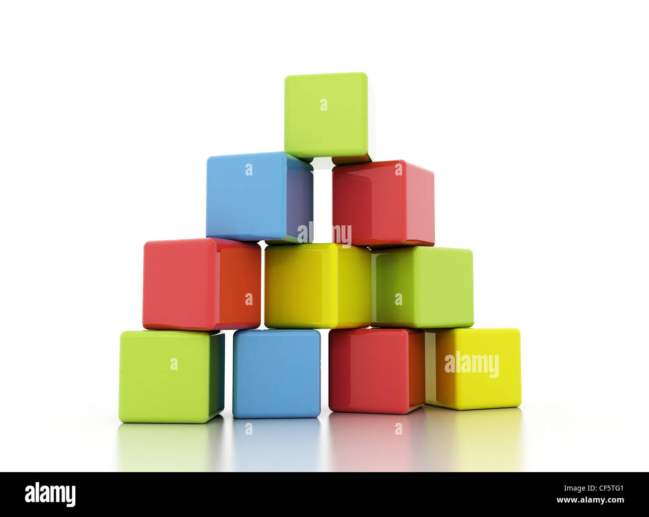 Bloc de construction couleur multi Banque D'Images