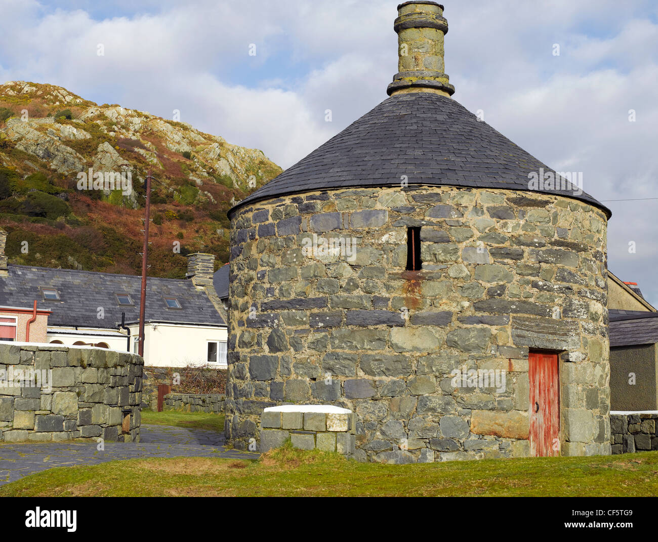 Ty Crwn ('Round House'), construit comme un huis clos pour détenir les délinquants alors qu'ils attendaient d'être transférés au tribunal ou en prison. Elle a été mise Banque D'Images