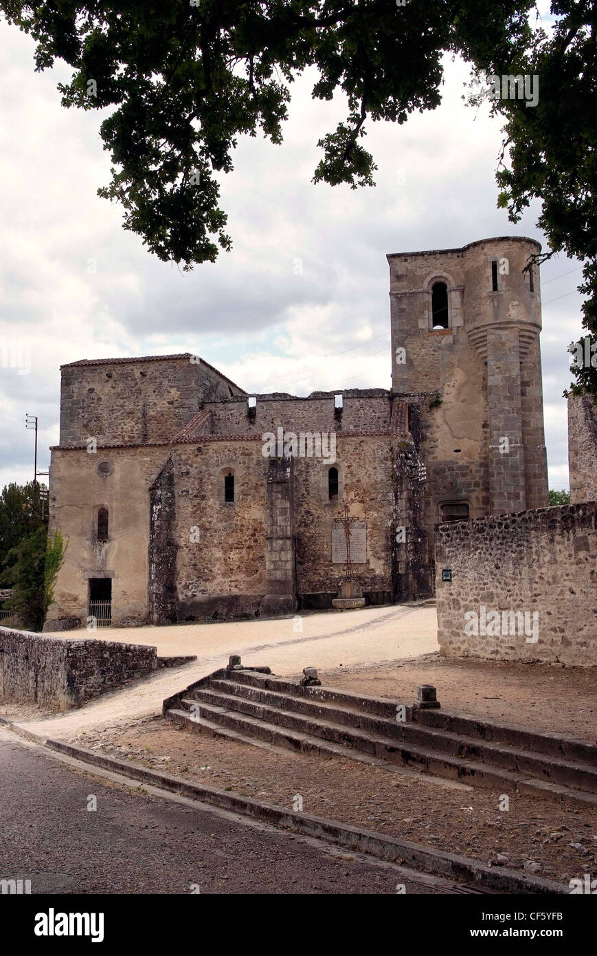 FRANCE Limousin Oradour-sur-Glane le 10 juin 1944, lorsque 642 de ses habitants, , ont été massacrés par les Waffen SS Banque D'Images