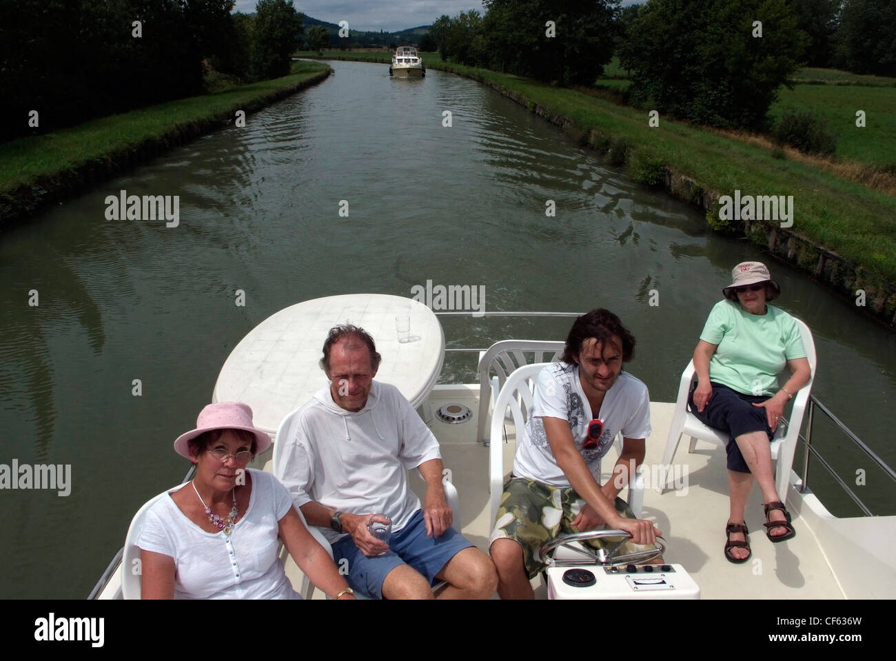 France Loire cruising le Canal latéral à la Loire Banque D'Images