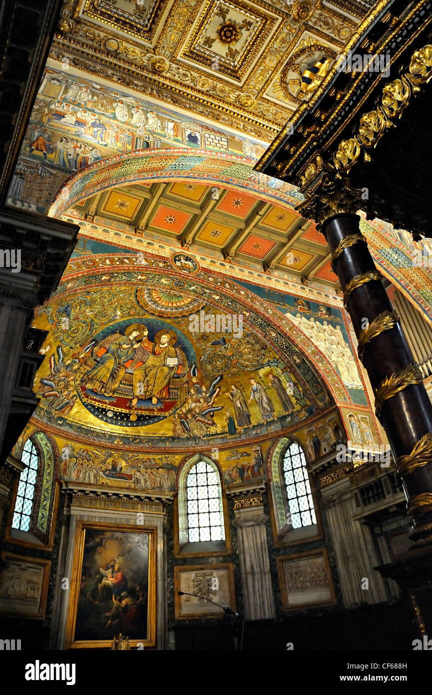 L'église Santa Maria Maggiore, à Rome, Italie. Banque D'Images