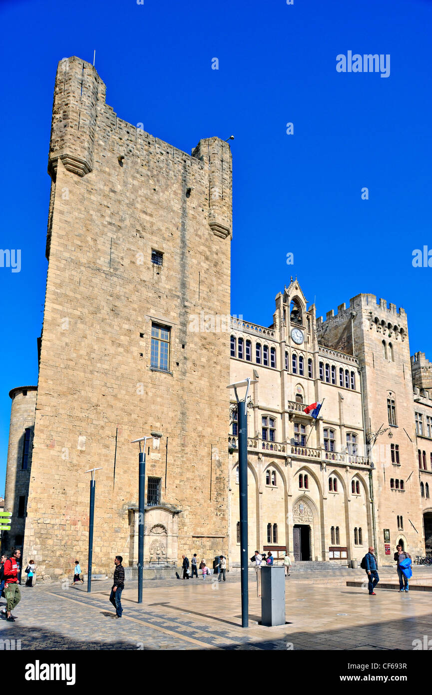 Palais des Archevêques, Narbonne, France. Banque D'Images