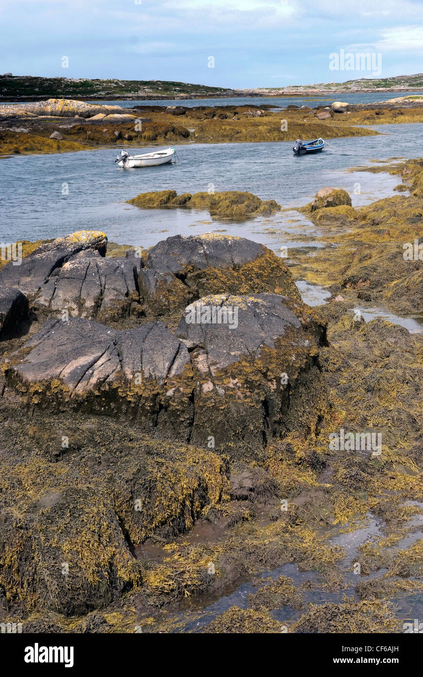 L'Irlande, Galway, le Connemara Gaeltacht, paysage Banque D'Images