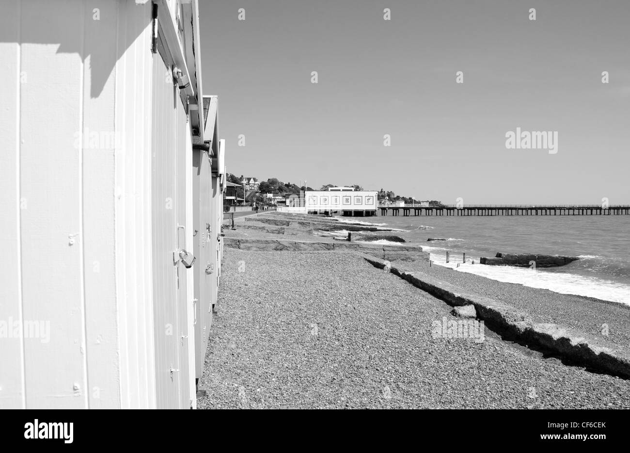 Cabines de plage Banque D'Images
