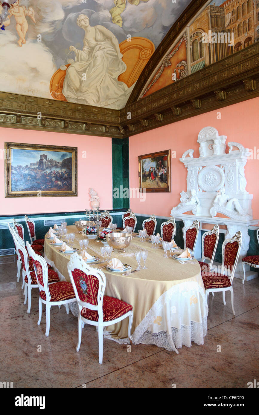 Faenza ITALIE Castello Flotta intérieur 31 juillet 31 juillet 2010 Faenza Italie fidèlement reproduit chaque détail Banque D'Images