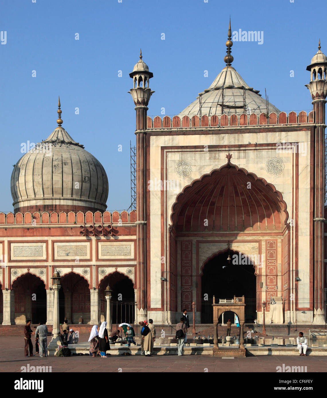 L'Inde, Delhi, Jama Masjid, mosquée, Banque D'Images