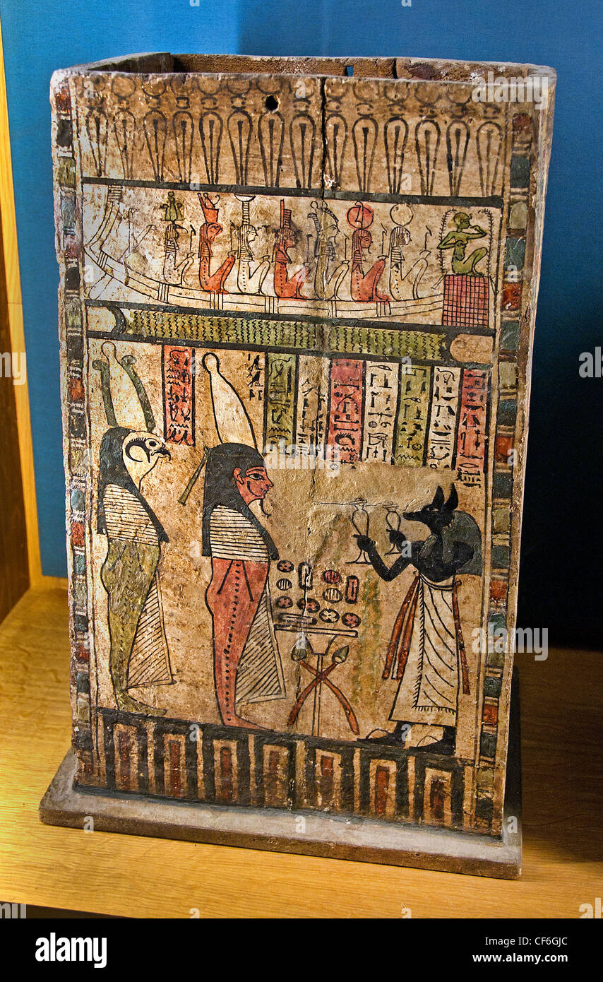 Funérailles Période ptolémaïque 332-30 av. J.-C. L'Égypte hiéroglyphe égyptien Banque D'Images