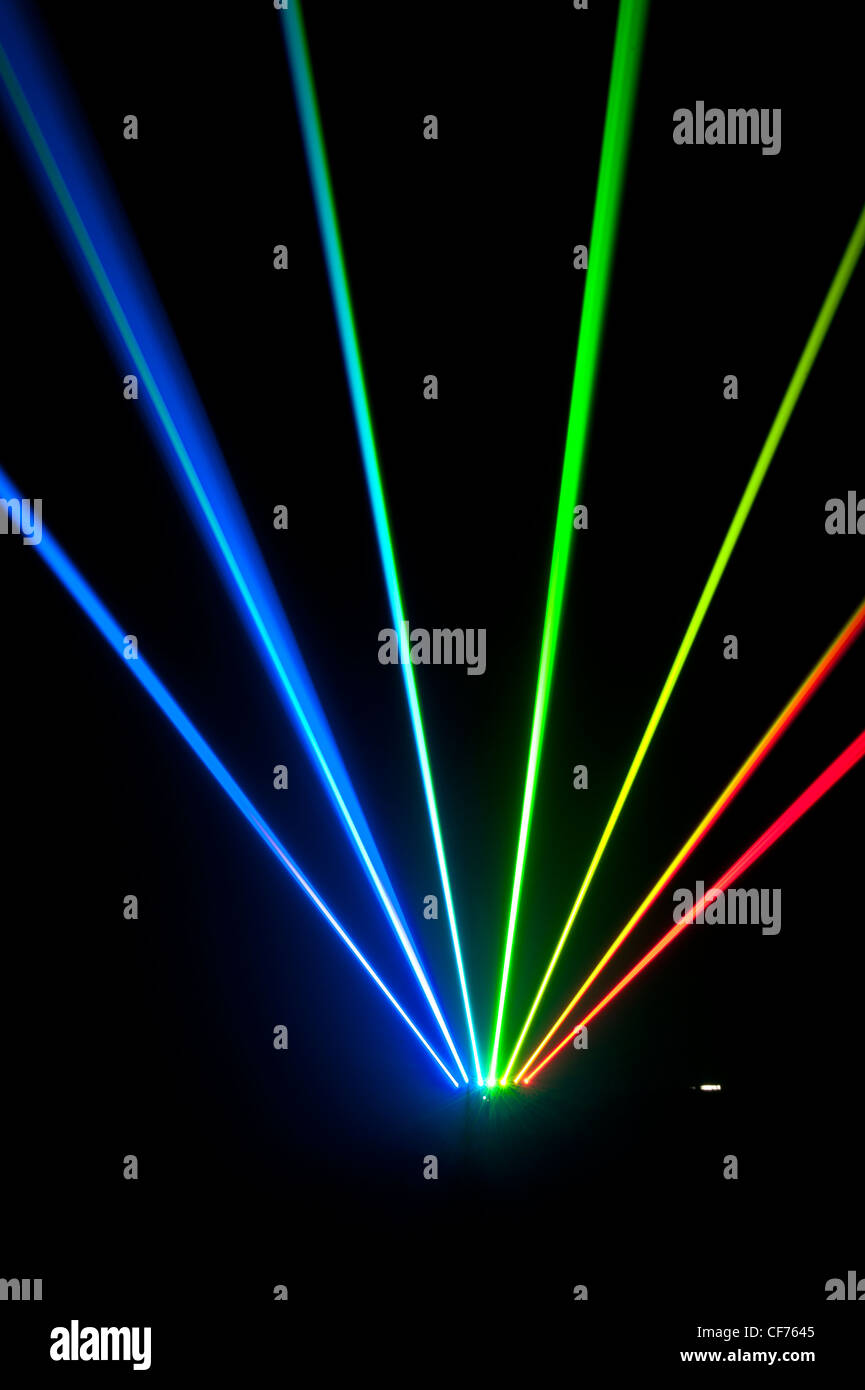 Lumières Arc-en-ciel olympique Banque D'Images