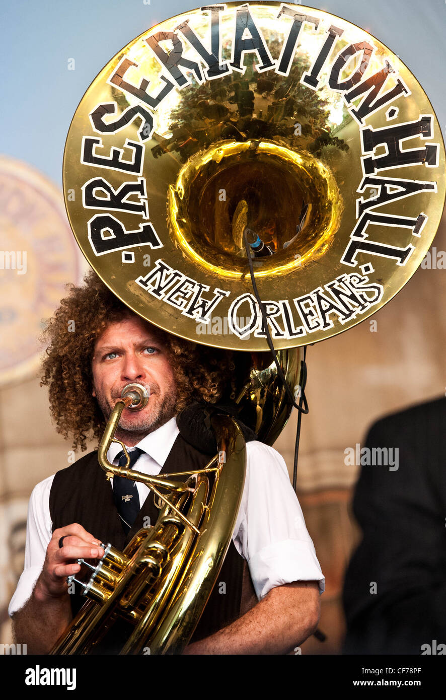 Preservation Hall Band déchirant festival vaudou 2010 ! Banque D'Images