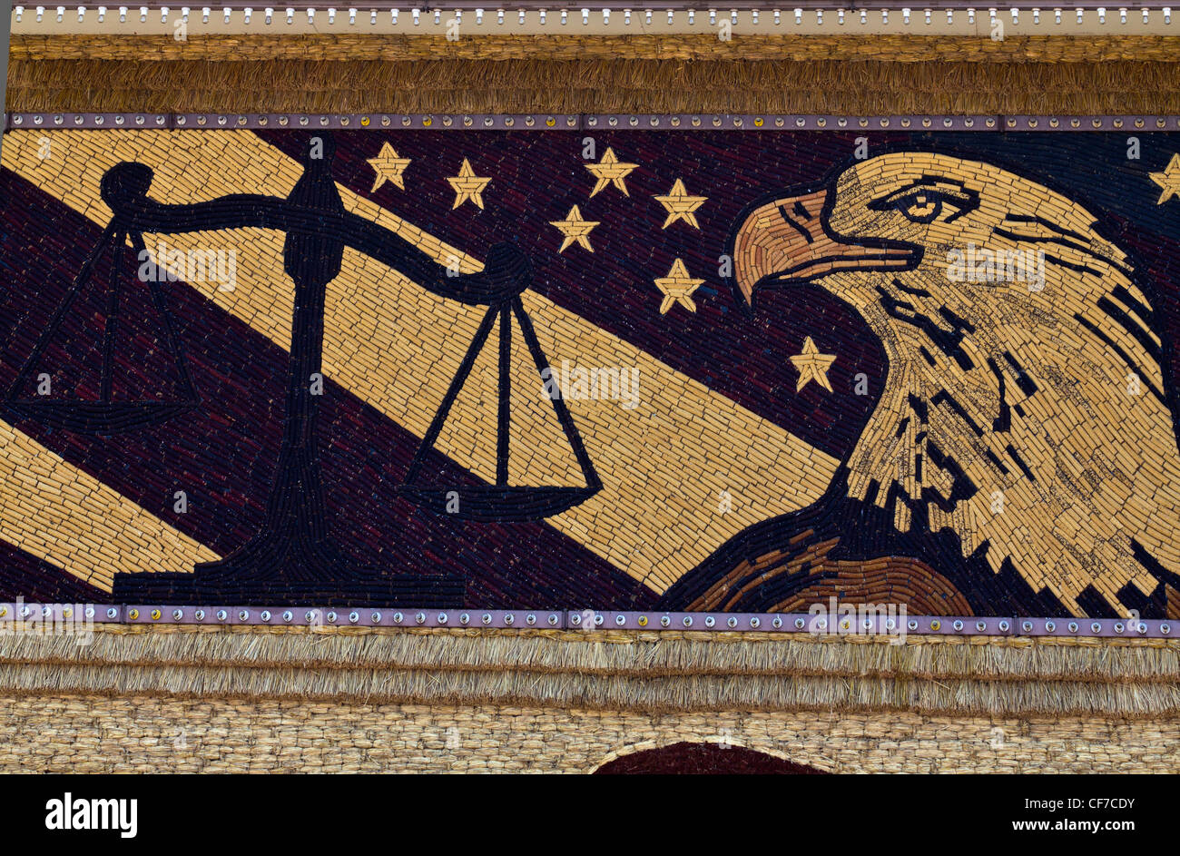 Le Corn Palace Mitchell South Dakota SD le bâtiment historique images murales photos photographie vente pour sur alamy horizontal aux USA US haute résolution Banque D'Images
