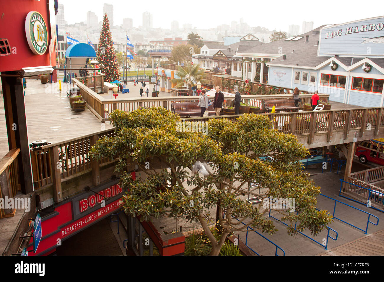 Noël au pier 39 san francisco Fishermans Wharf Banque D'Images