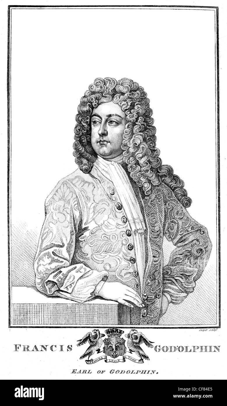 Francis Godolphin 2e comte de Godolphin PC 1678 1766 Homme politique britannique Vicomte Rialton Banque D'Images