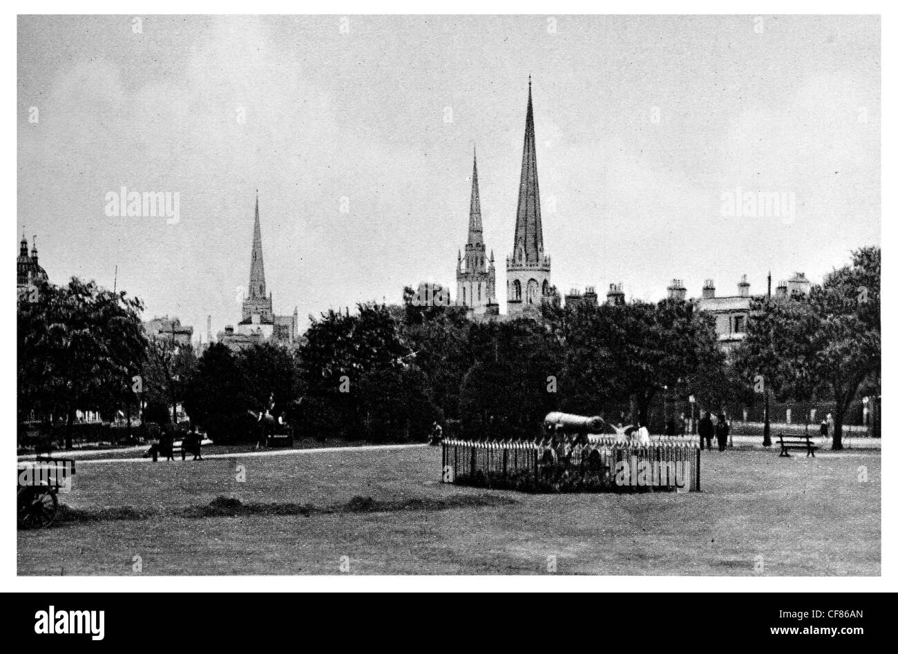 Les trois flèches de la cathédrale de Coventry Warwickshire gothique St Michael's West Midlands angleterre Europe Royaume-uni tourisme voyage Banque D'Images