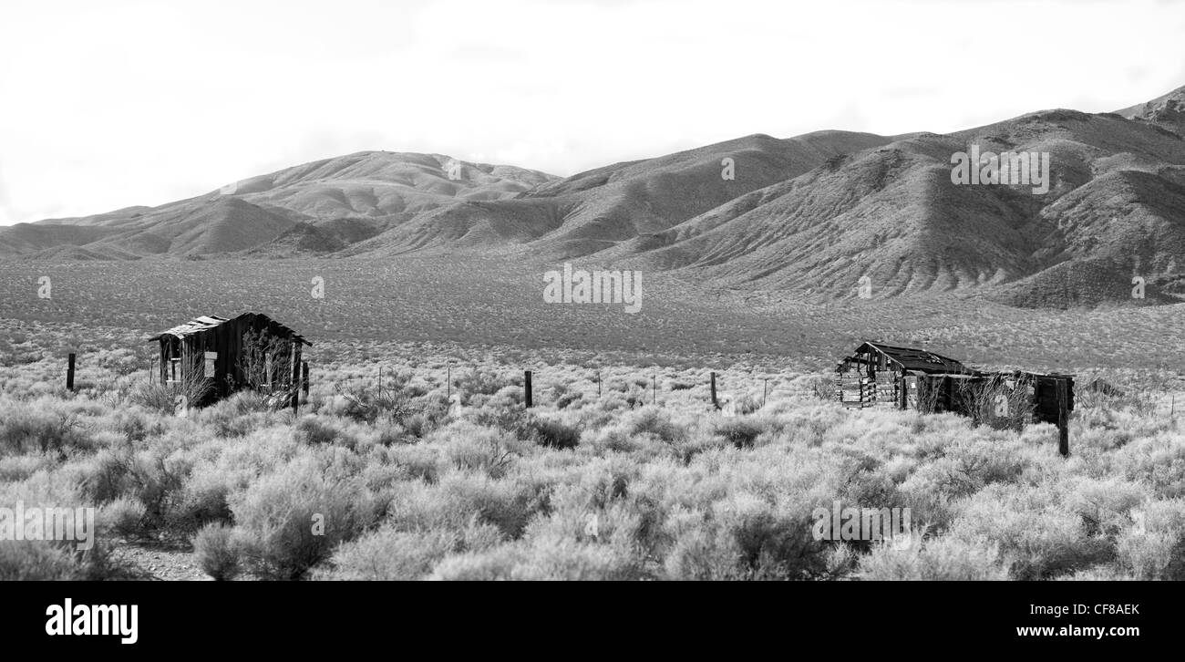 Garlock of Ghost Town, comté de Kern, en Californie. La Californie (Monument Historique # 671) Banque D'Images