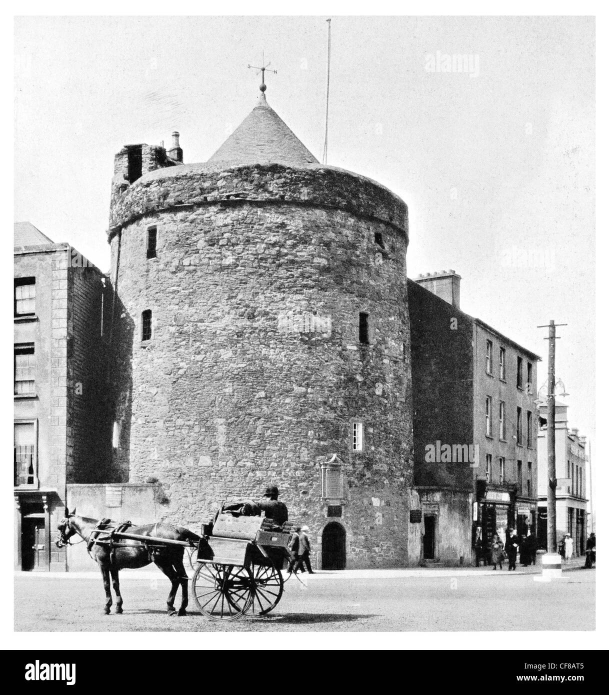 1927 Reginalds Tower Quay Waterford Irlande Ring Fort Tour Banque D'Images