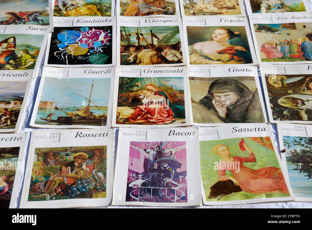 Des affiches de peintures classiques par des artistes célèbres Banque D'Images