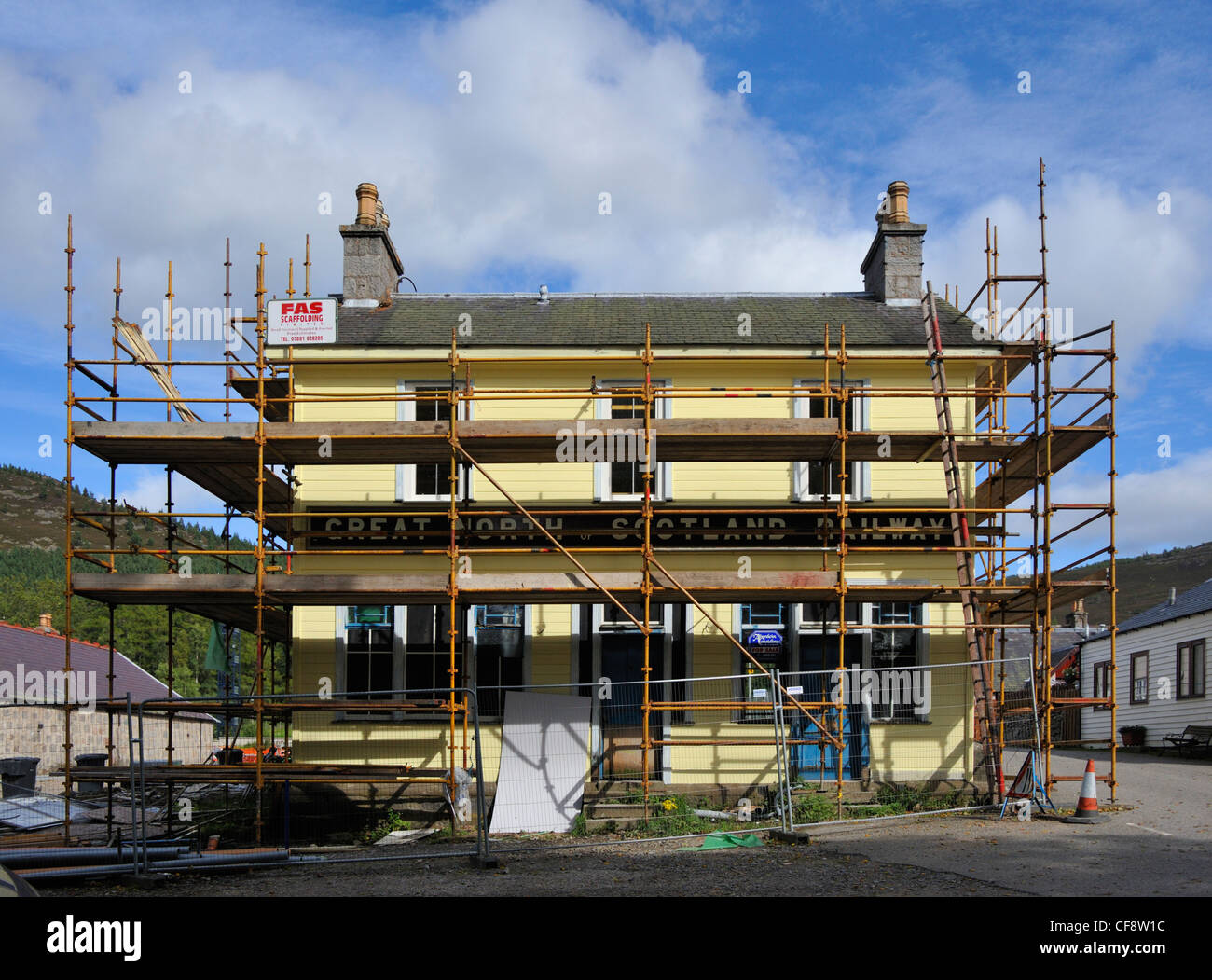 Ancien Grand Nord de l'Écosse la construction de chemins de fer. Braemar, Royal Deeside, Aberdeenshire, Ecosse, Royaume-Uni, Europe. Banque D'Images