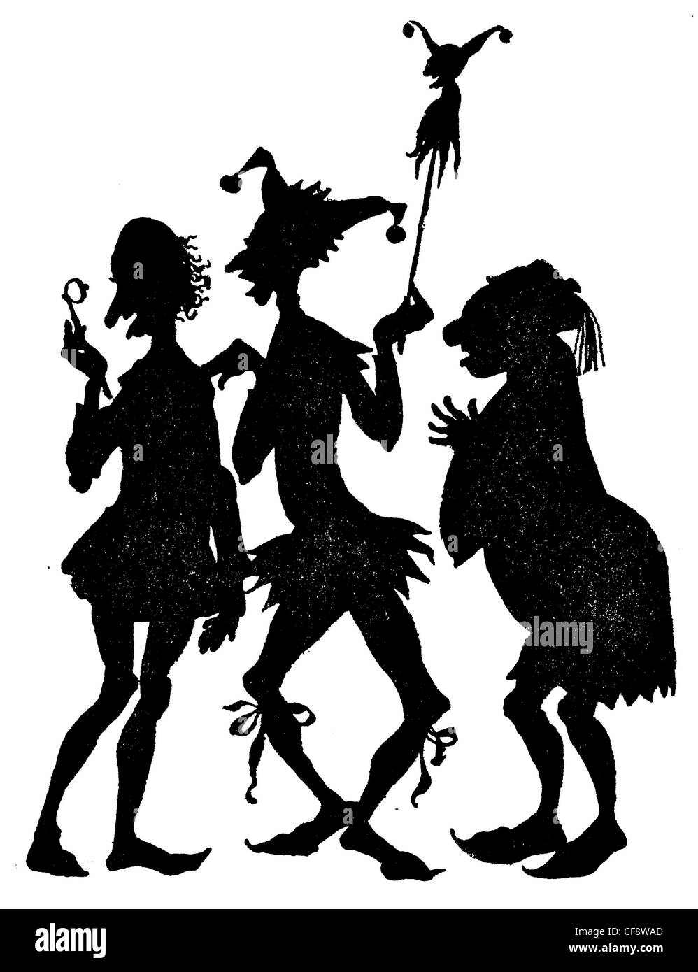 La beauté de sommeil Arthur Rackham 1920 Wicked Witch fée conte de fées magique magic livre mythe légende fusée story princess Banque D'Images