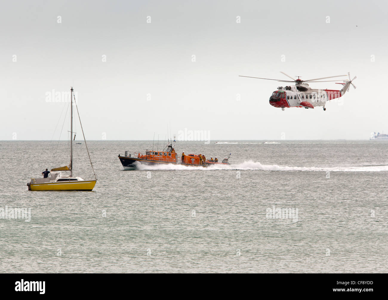 Air Sea Rescue affichage à Sandown, Isle of Wight Banque D'Images