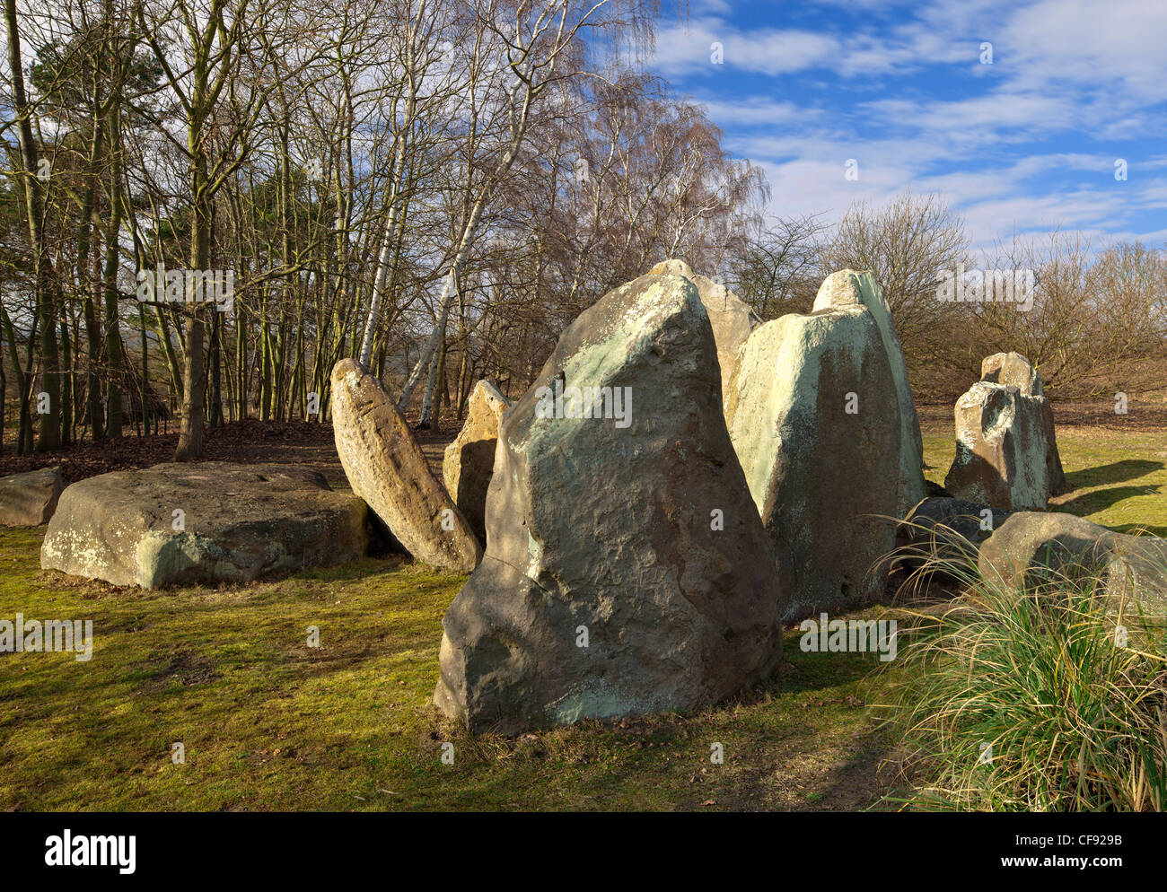Les châtaignes chambré néolithique tombe, Kent. Banque D'Images