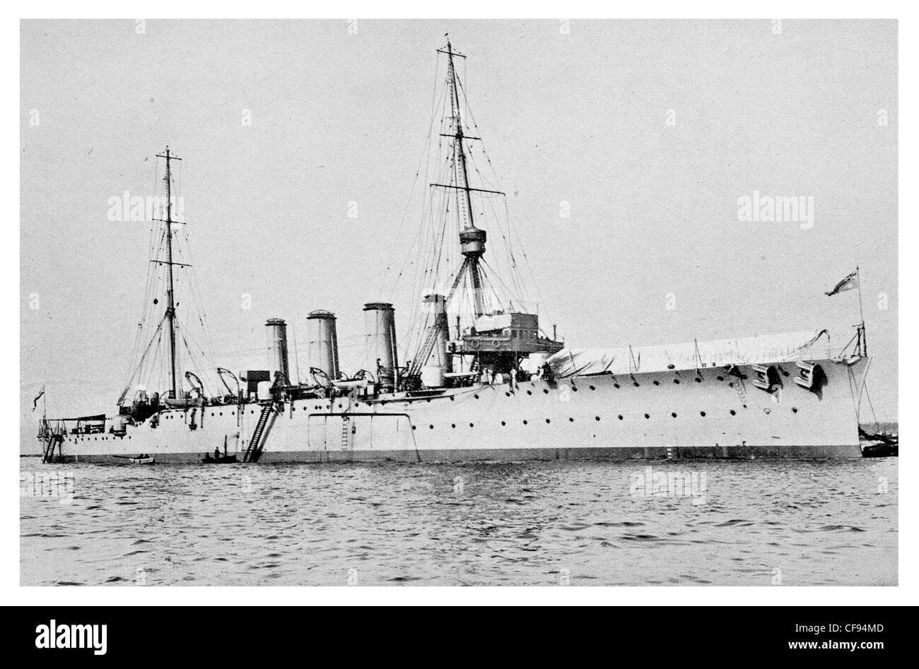 Le HMAS Sydney était un croiseur léger de classe Chatham de la Royal Australian Navy (RAN). Banque D'Images
