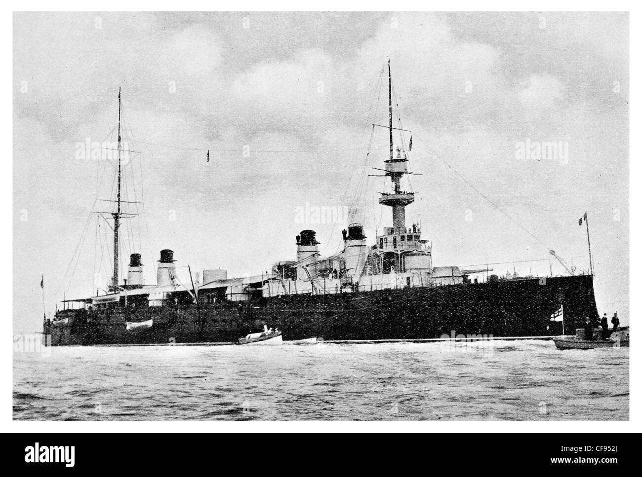 Le français Léon Gambetta était un croiseur blindé de la Marine française Banque D'Images