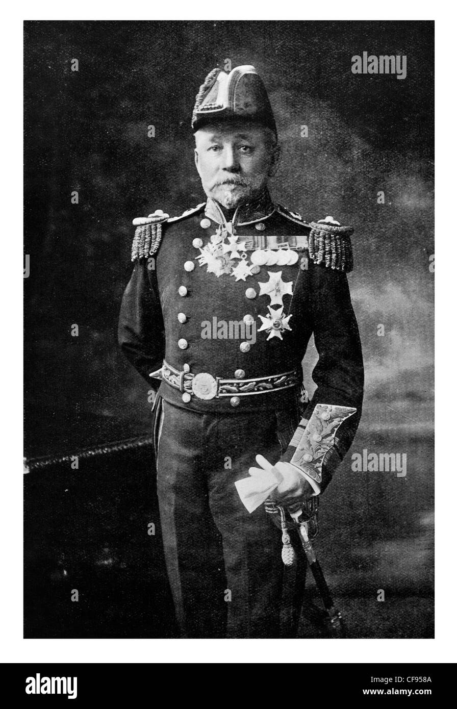 L'amiral Sir Percy Scott, 1er baronnet Moreton KCB KCVO LL.D officier de la Marine royale britannique et un pionnier de l'artillerie navale moderne Banque D'Images