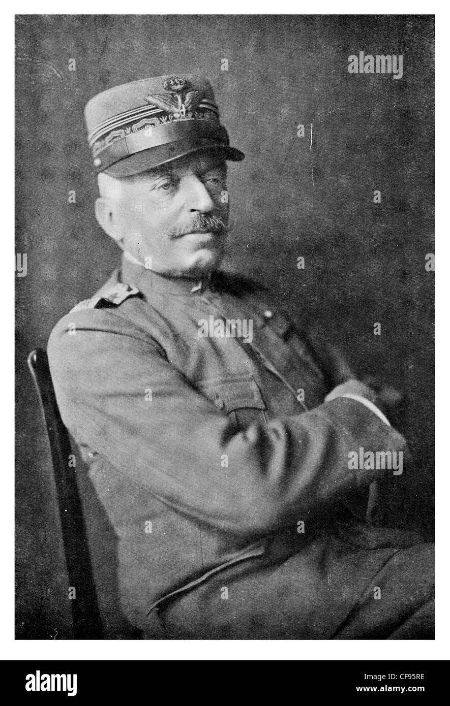 Général Comte Luigi Luigi Cadorna Comte Maréchal d'Italie 1914 17 Chef d'état-major général Banque D'Images