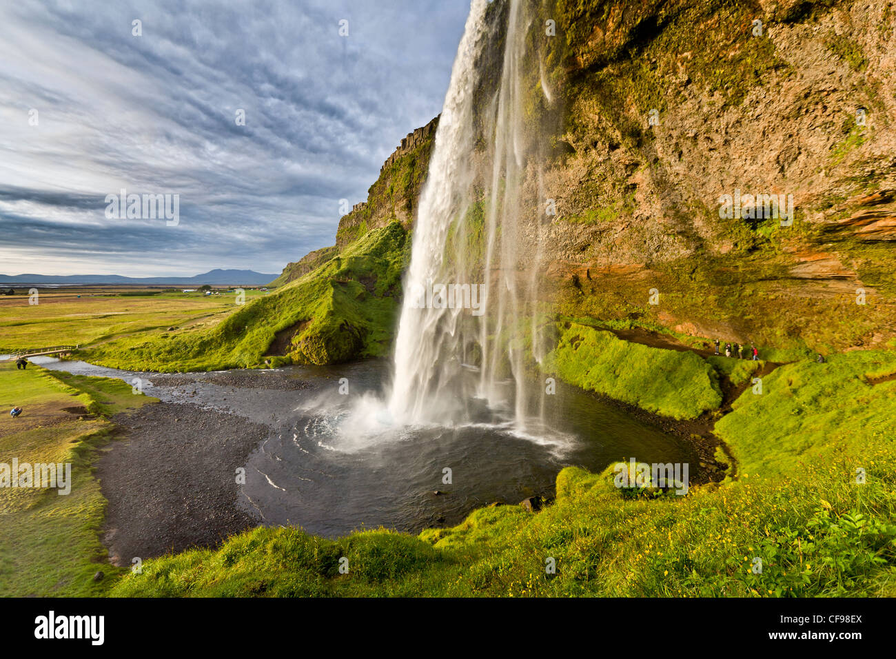 Cascade de Seljalandsfoss, Islande Banque D'Images