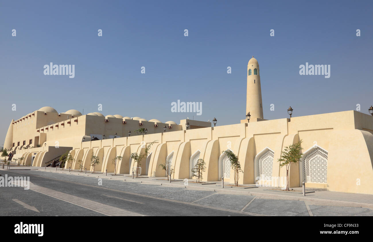 La Grande Mosquée de l'État du Qatar à Doha Banque D'Images
