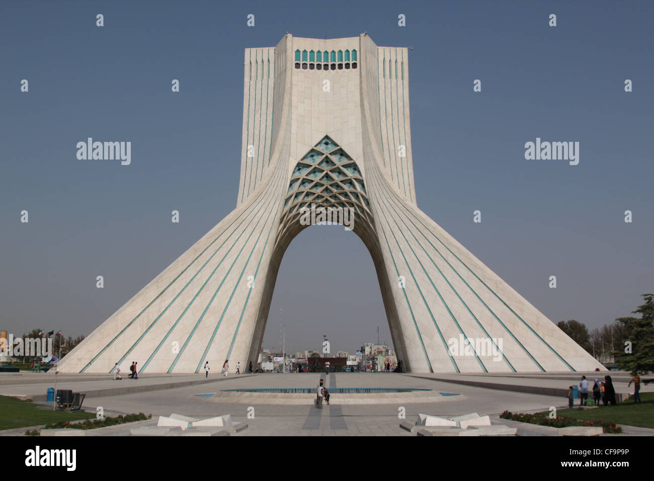 La tour Azadi Iran Téhéran Banque D'Images