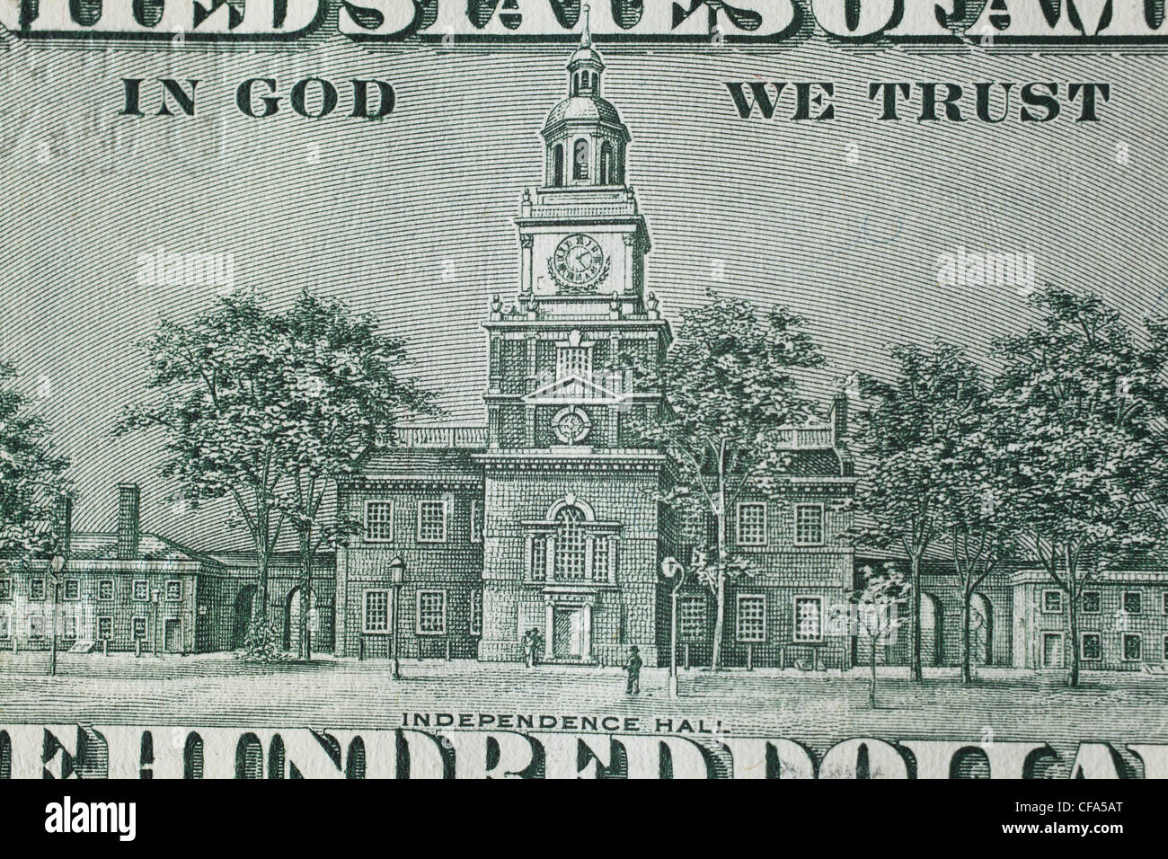 100 dollar américain. Banque D'Images 100 dollar américain. Banque D'Images