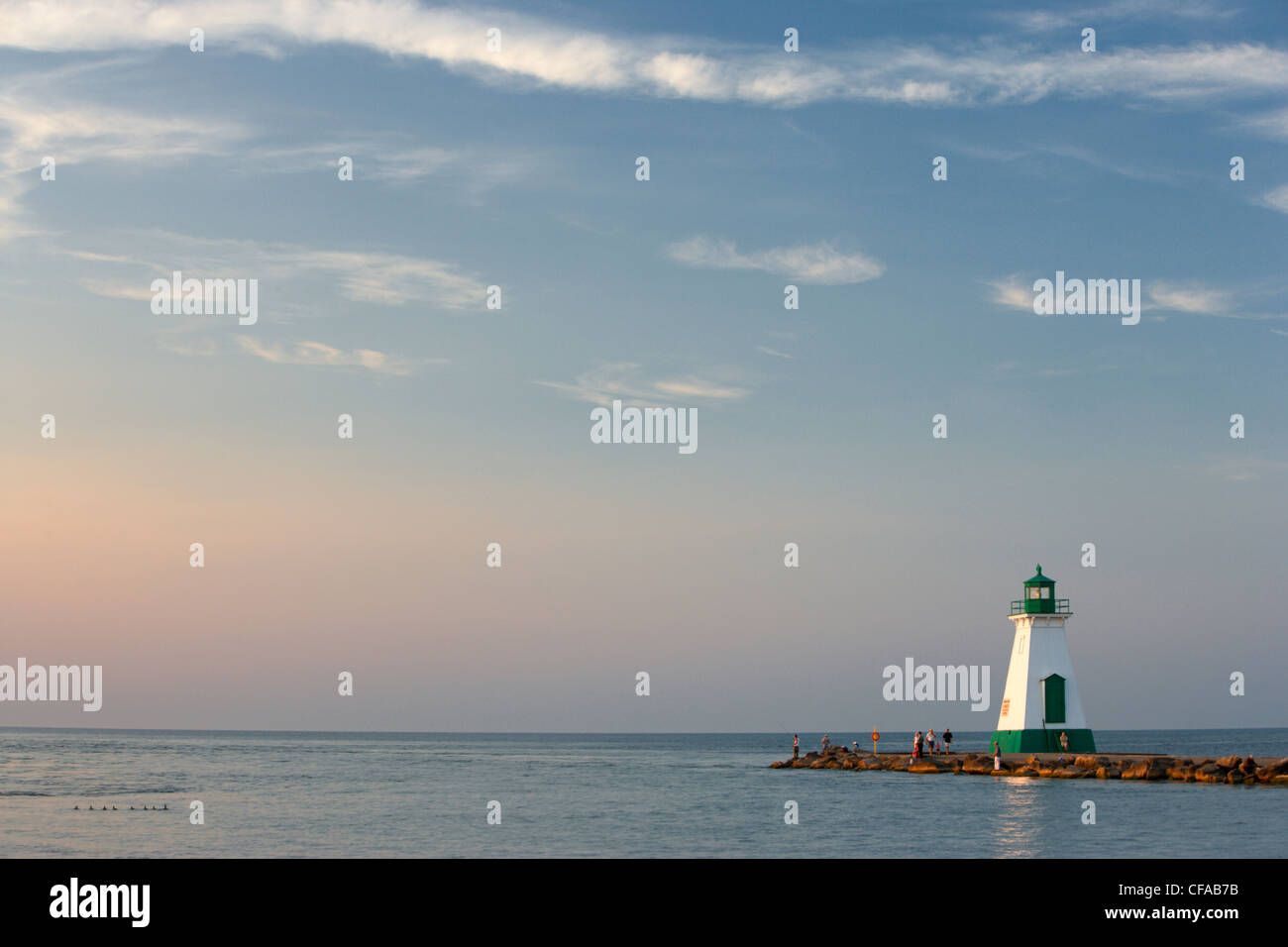 Le port de Port Dalhousie - St. Catharines, Ontario, Canada. Banque D'Images