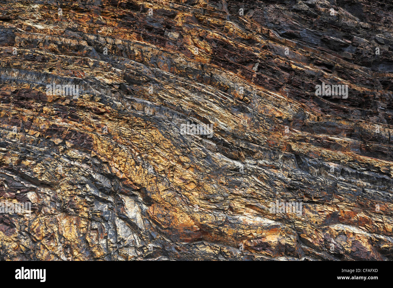 L'Italie, l'île d'Elbe, l'île d'Elbe, Toscane, Portoferraio, fer à repasser, rock, pierre, métaux ferreux, géologie Banque D'Images