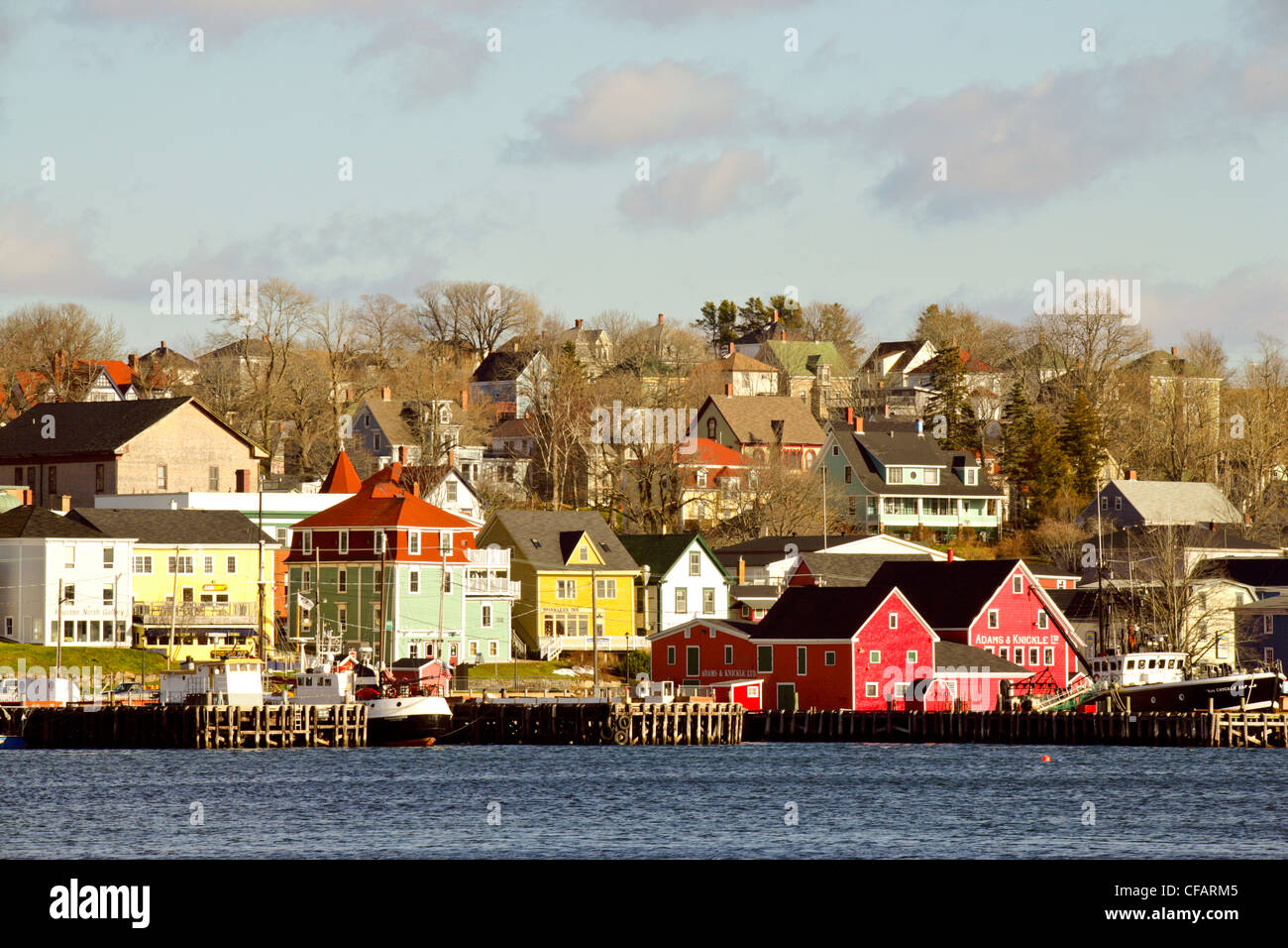 Le site du patrimoine mondial de front de Lunenburg, en Nouvelle-Écosse, Canada. Banque D'Images