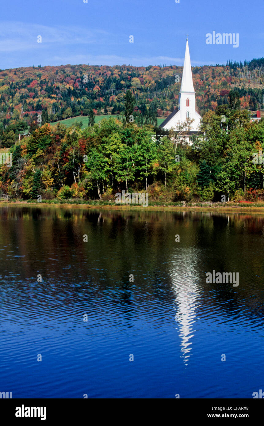 L'église paroissiale de St Mary's à Mabou, île du Cap-Breton, Nouvelle-Écosse, Canada. Banque D'Images