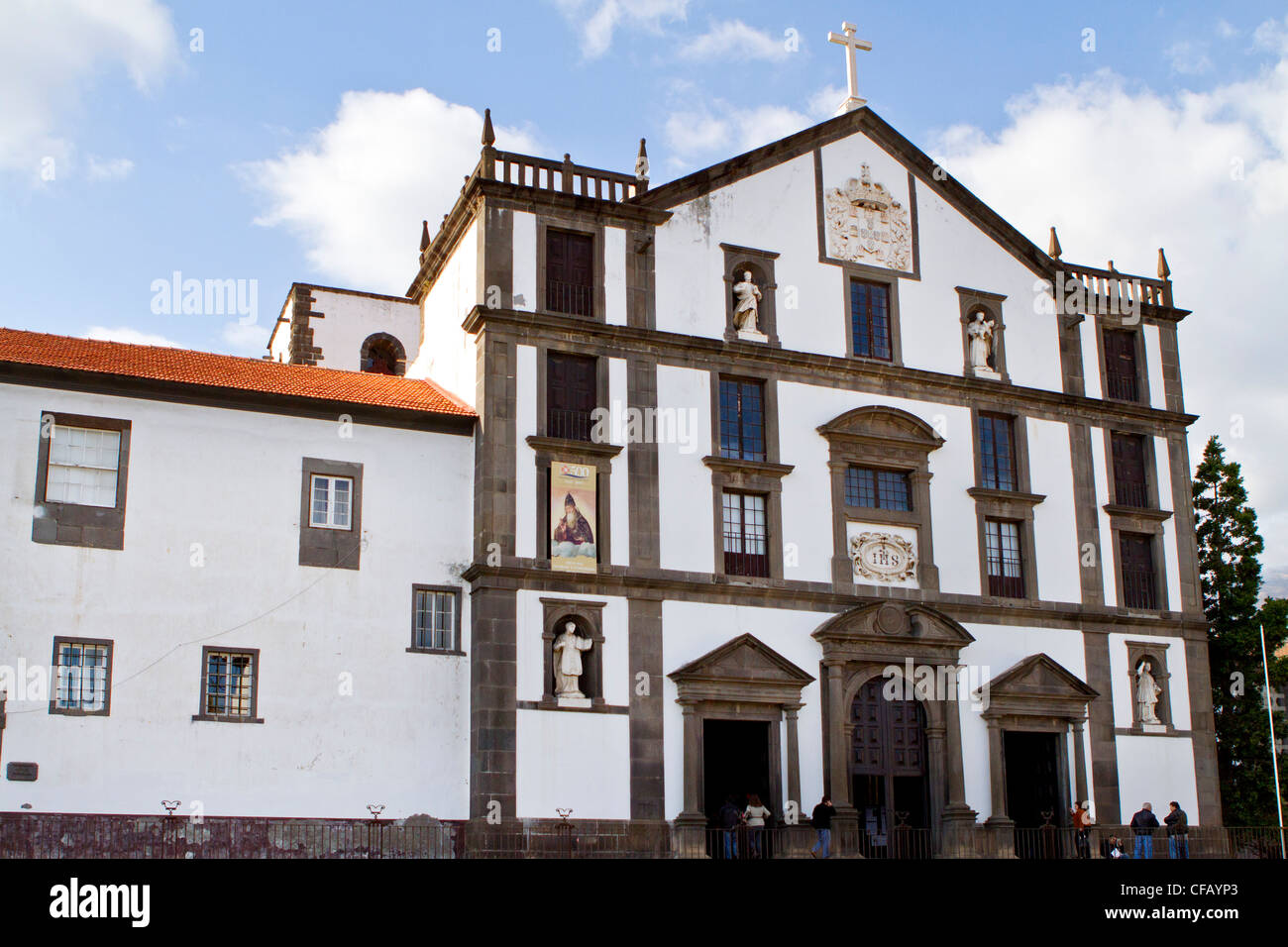 Igreja do Colegio Funchal, Madère Banque D'Images
