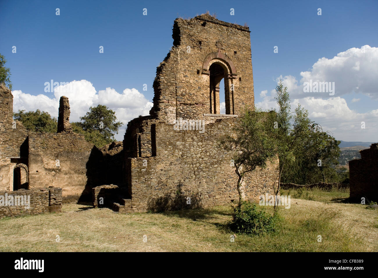 L'impératrice Mentewab Kuskuam son composé dans Gonder, Ethiopie Banque D'Images