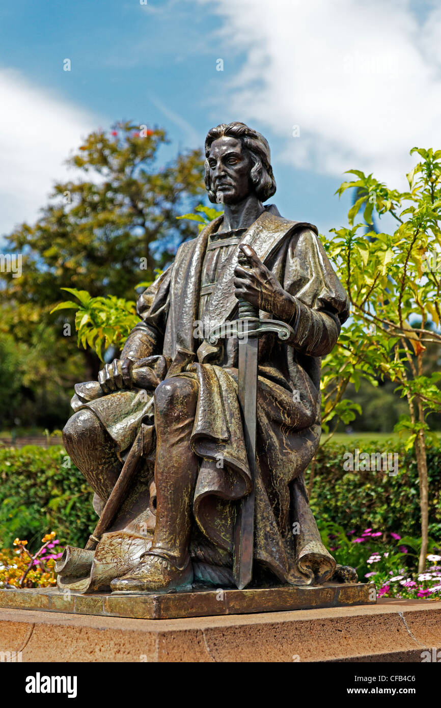 L'Europe, Portugal, Republica Portuguesa, Madeira, Funchal, Rotunda do Infante, Parque de Santa Catarina, monument, Christoph Kolu Banque D'Images