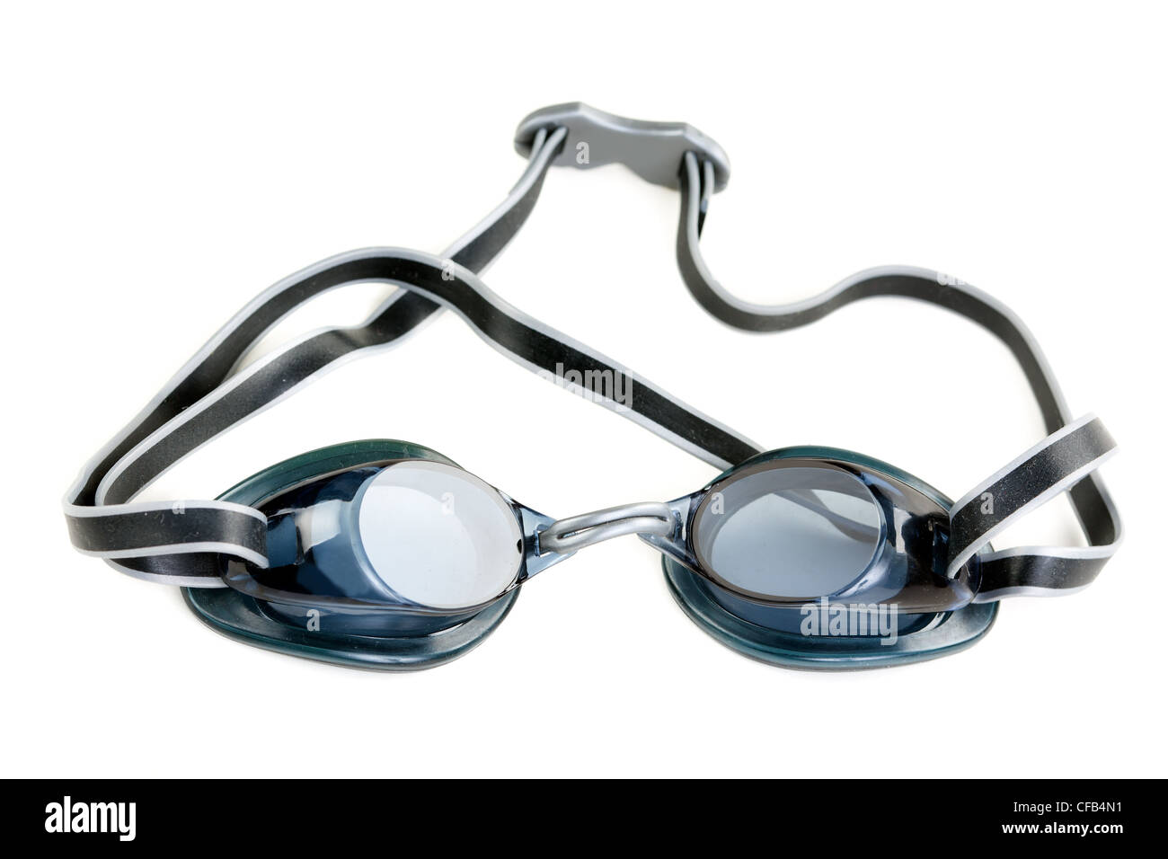 Les lunettes de natation isolé sur fond blanc Banque D'Images