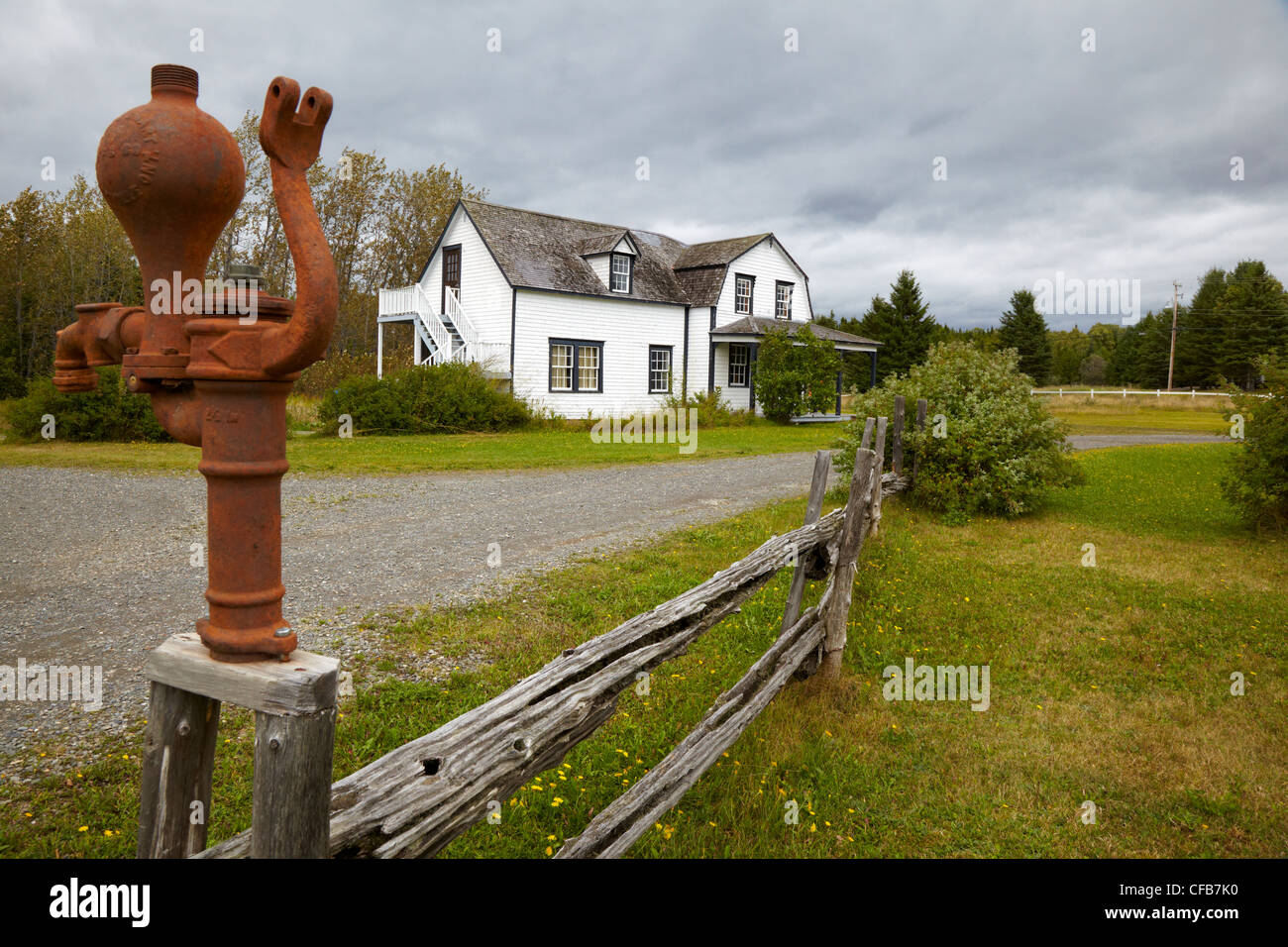 Gaspesian British Heritage Village, New Richmond, Québec, Canada Banque D'Images