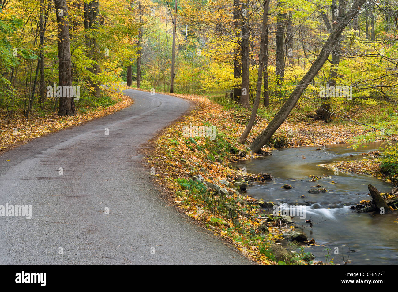 Sulphur Springs Road, Twelve Mile Creek, Pelham, Ontario, Canada Banque D'Images