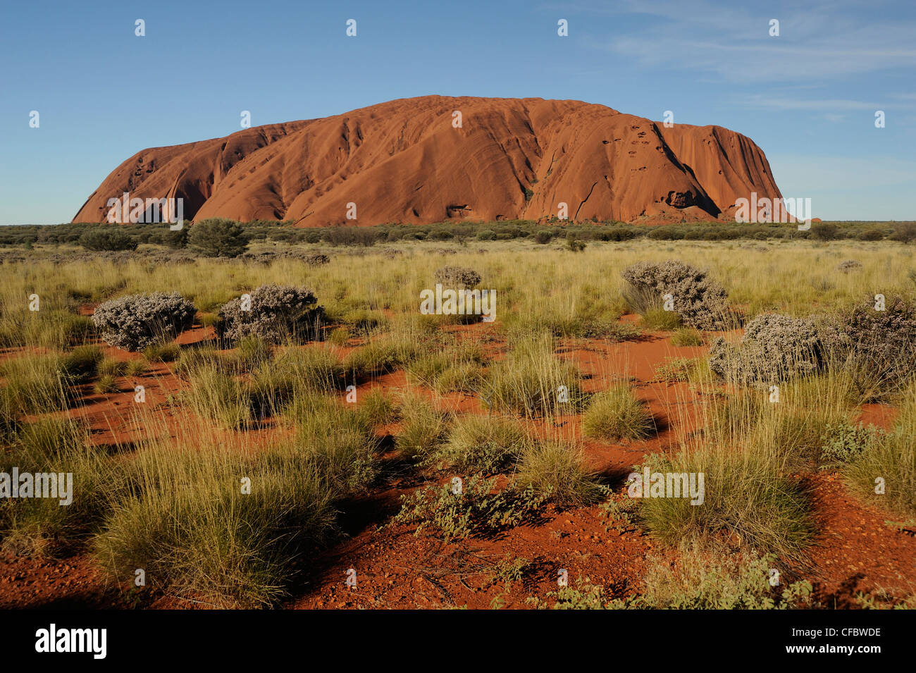 Ayers Rock, Uluru, Parc National d'Uluru, dans le Territoire du Nord, Australie Banque D'Images